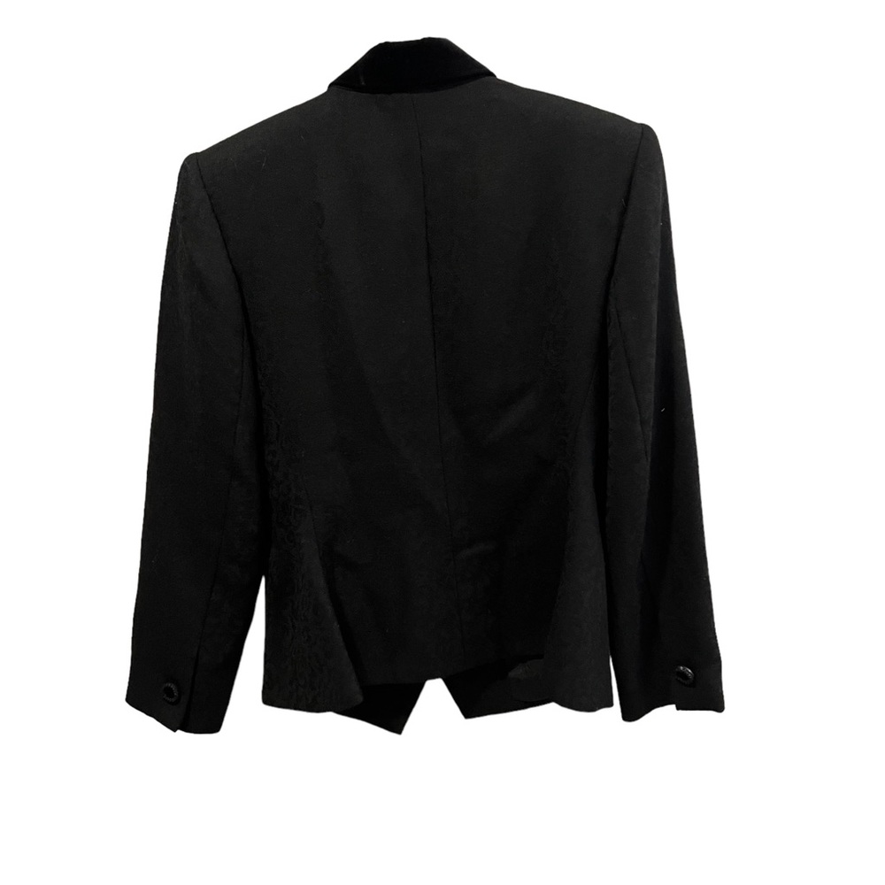 Albert Nipon Women’s Suit Jacket In Black, Velvet… - image 2